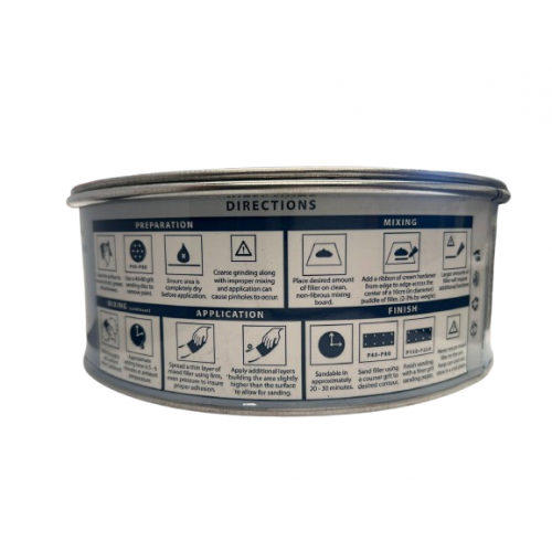 FIXON BODY FILLER 1KG + PASTE HARDNER & 5KG + PASTE HARDNER