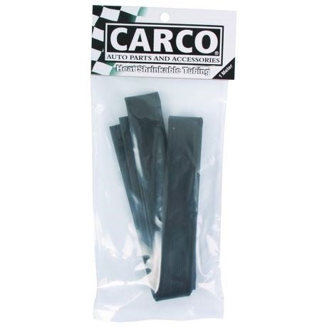 Carco Heat Shrinkable Tubing, Black 6.0mm x 1m