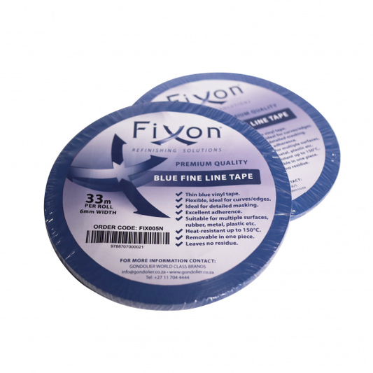 Fixon Fine Line Tape, Blue 3mm x 33m