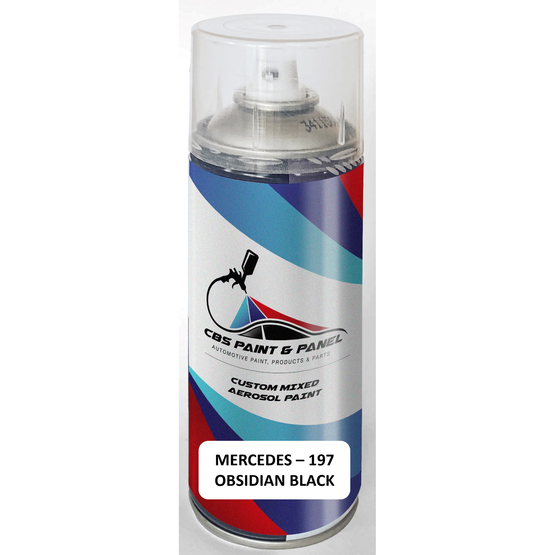 Aerosol Mercedes Obsidian Black Metallic - 197 - Basecoat – CBS Paint ...