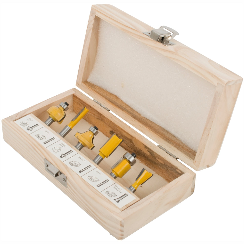 ROUTER BIT SET 6PCE WOODEN BOX – CBS Paint & Panel