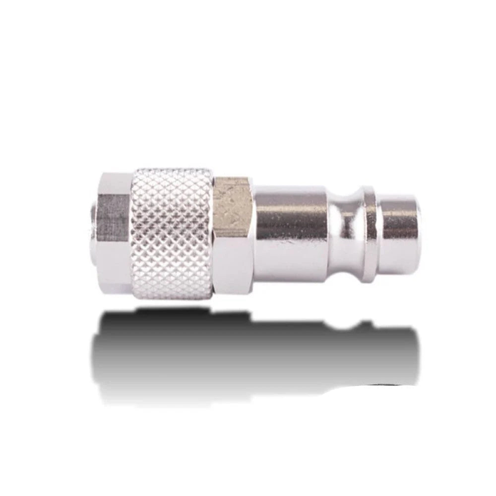 PU HOSE CONNECTOR 6MM ID X 8MM OD METAL GERMAN COUPLER INSERT
